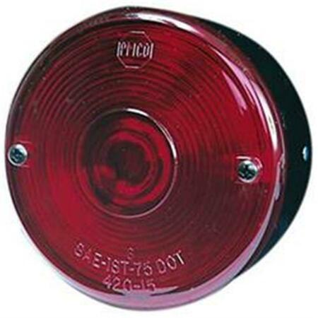 PETERSON MFG CO V428S 3.75 In. Round Tail Light- Red P6J-V428S
